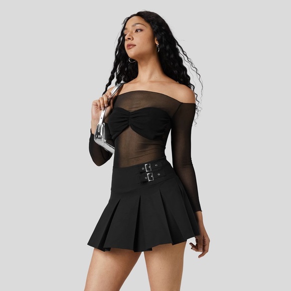 HALARA High Waisted Pleated Mini Dance Skirt - Picture 4 of 7